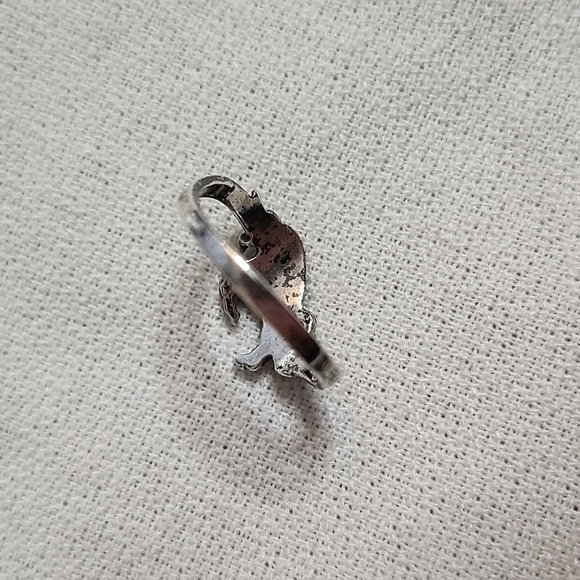 Sterling Silver Unicorn Earrings and Ring Set - Picture 6 of 16